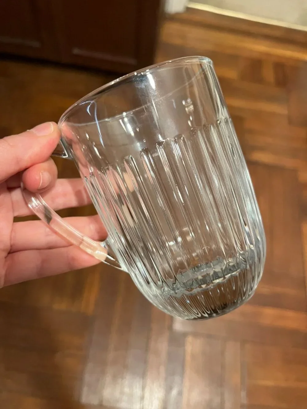 La Rochere France Ouessant Clear Glass 13.5 oz Coffee Mug Tea Cup 631301 NWT